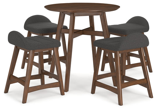 Lyncott Counter Dining Set (Set of 5)