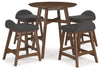 Lyncott Counter Dining Set (Set of 5)