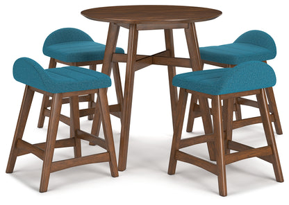 Lyncott Counter Dining Set (Set of 5)