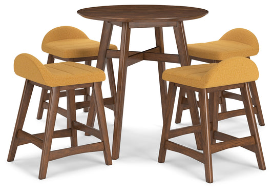 Lyncott Counter Dining Set (Set of 5)