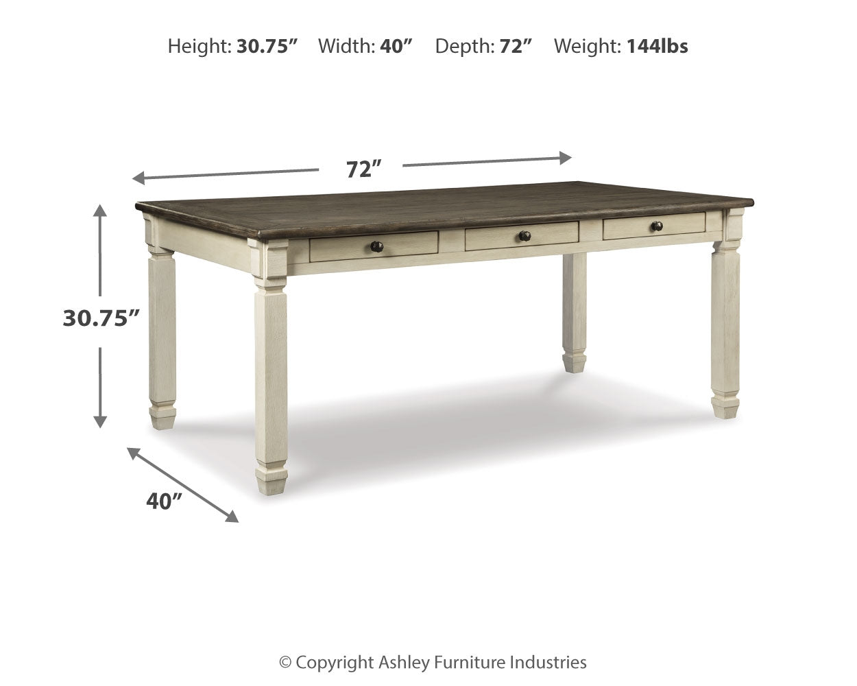 Bolanburg Dining Table and 6 Chairs