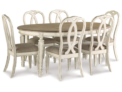 Realyn Dining Table and 6 Chairs