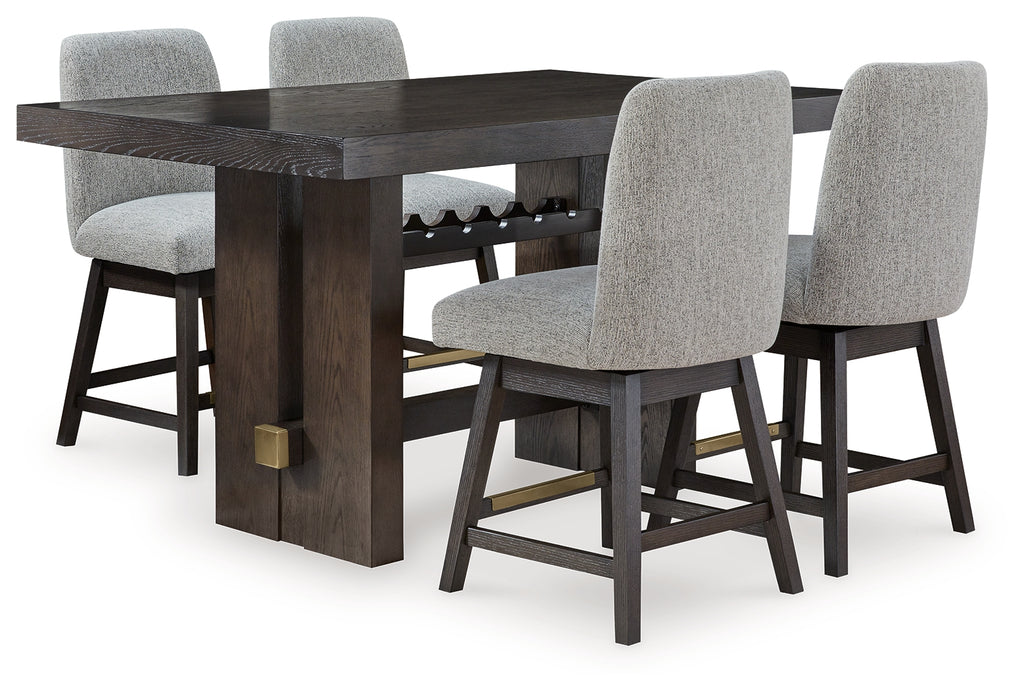 Burkhaus 5-Piece Counter Dining Set