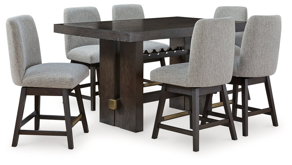 Burkhaus 7-Piece Counter Dining Set