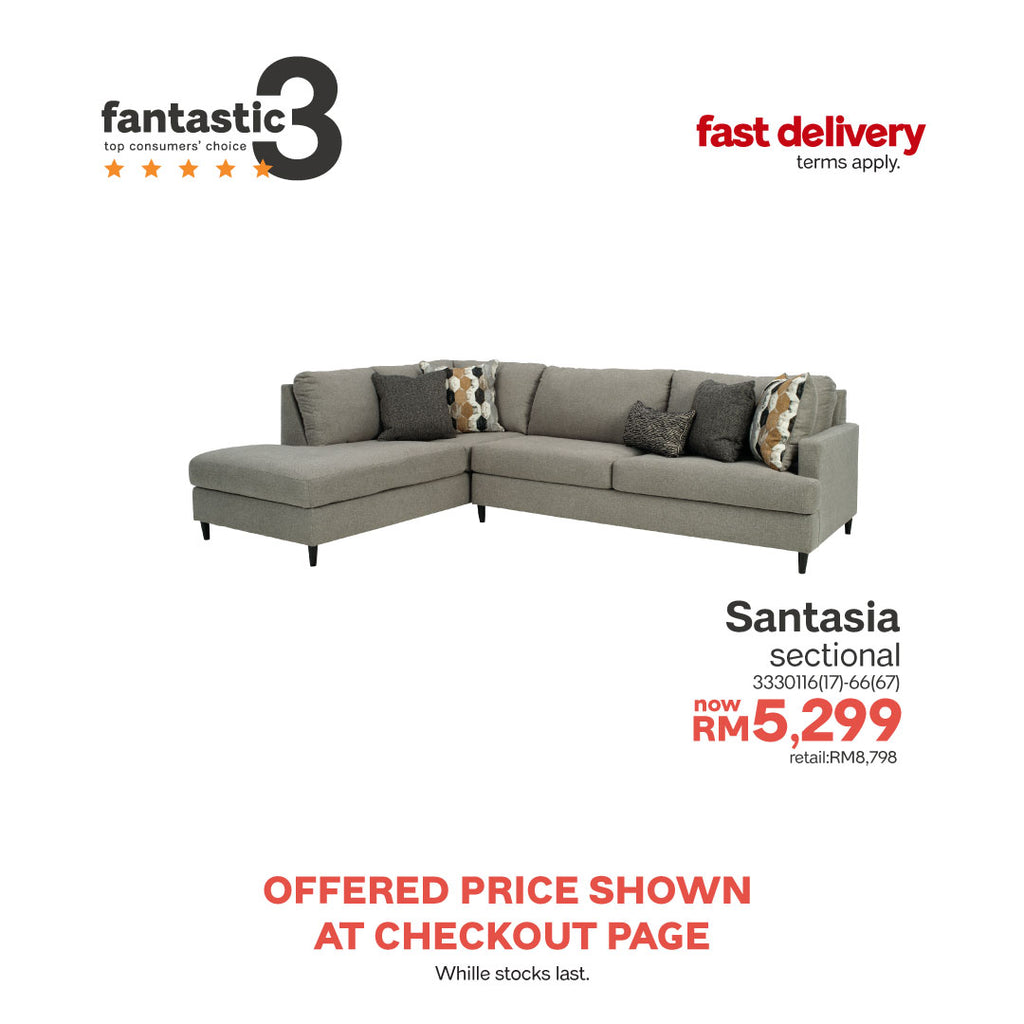 Santasia 2-Piece Sectional with Right Chaise