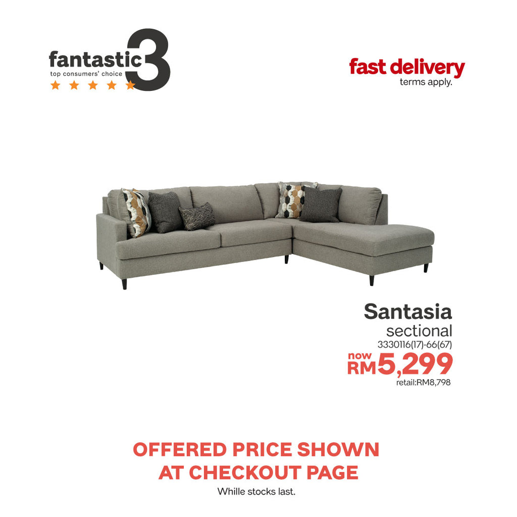 Santasia 2-Piece Sectional with Left Chaise