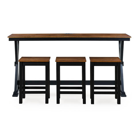 Wildenauer Counter Height Dining Table and 3 Barstools Set