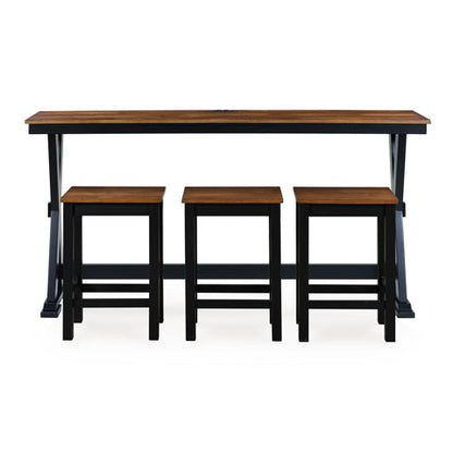 Wildenauer Counter Height Dining Table and 3 Barstools Set