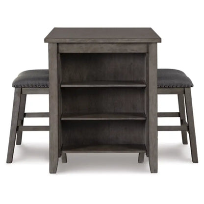 Caitbrook Counter Height Dining Table and Bar Stools (Set of 3)