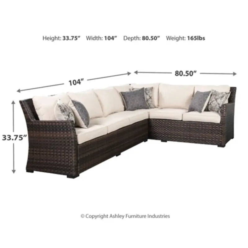 Easy Isle 3-Piece Sofa Sectional/Chair with Cushion