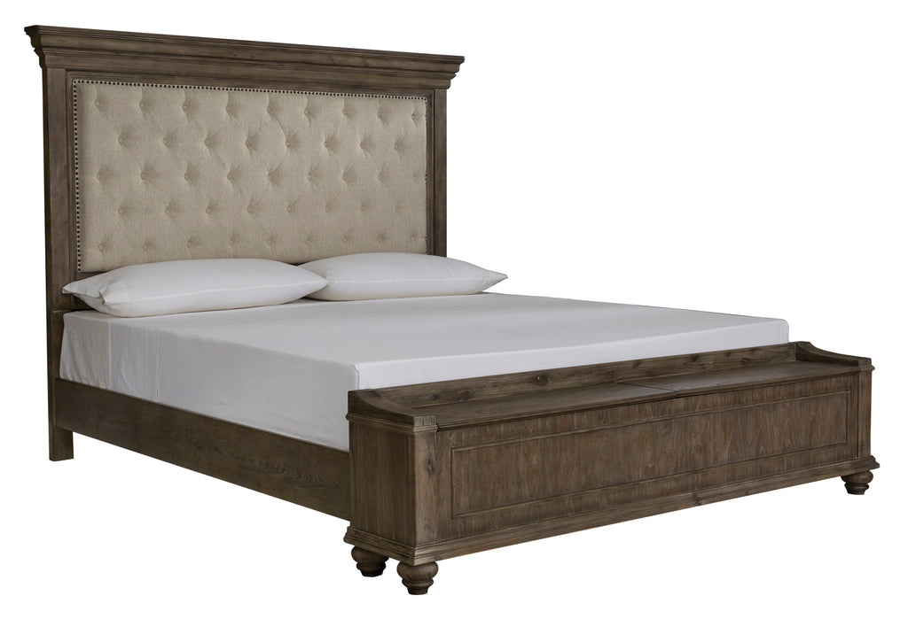 Johnelle King Upholstered Panel Bed with Storage