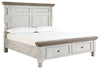 Havalance King Poster Bed with 2 Storage Drawers