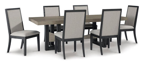 Foyland Dining Table and 6 Chairs Set