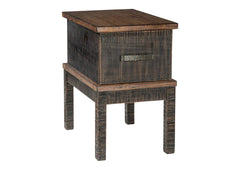 Stanah Chairside End Table with USB Ports & Outlets
