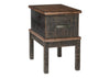 Stanah Chairside End Table with USB Ports & Outlets